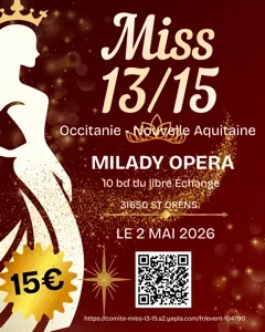 Election Miss 13/15 Occitanie et Nouvelle Aquitaine 2026